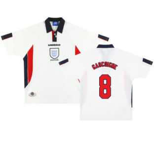 England 1997-99 Home Shirt (2XL) (Very Good) (GASCOIGNE 8)