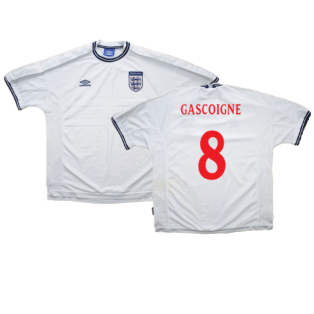 England 1999-00 Home Shirt (L) (Good) (Gascoigne 8)