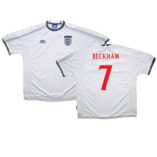 England 1999-00 Home Shirt (M) (Good) (Beckham 7)