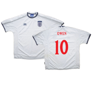 England 1999-00 Home Shirt (XXL) (Fair) (Owen 10)