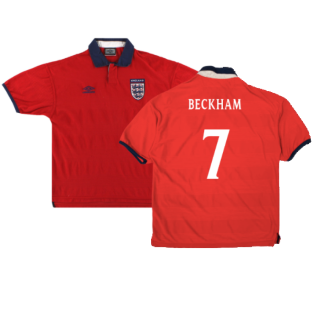 England 1999-01 Away Shirt (Excellent) (Beckham 7)