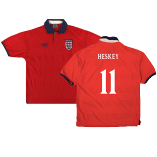 England 1999-01 Away Shirt (Good) (Heskey 11)