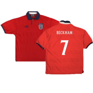 England 1999-01 Away Shirt (Very Good) (Beckham 7)