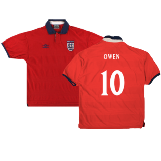 England 1999-01 Away Shirt (Very Good) (Owen 10)