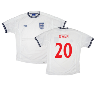 England 1999-01 Home Shirt (XL) (Very Good) (OWEN 20)