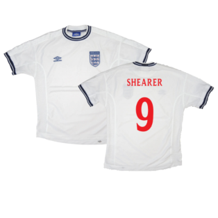 England 1999-01 Home Shirt (XL) (Very Good) (SHEARER 9)