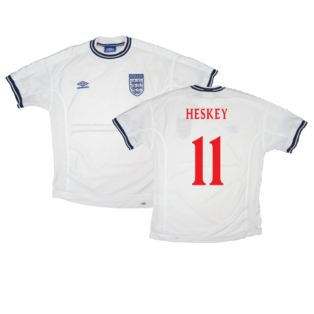 England 1999-01 Home Shirt (Youths) (Excellent) (Heskey 11)