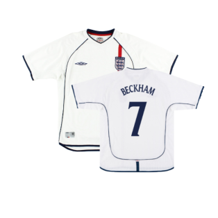 England 2001-03 Home Shirt (2XL) (Good) (BECKHAM 7)