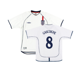 England 2001-03 Home Shirt (2XL) (Good) (GASCOIGNE 8)