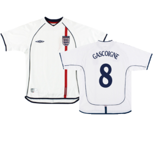 England 2001-03 Home Shirt (L) (Good) (GASCOIGNE 8)