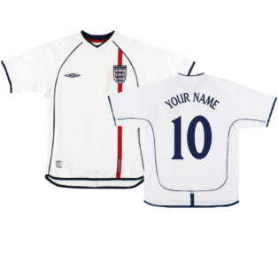 England 2001-03 Home Shirt (L) (Good) (Your Name)