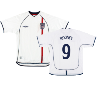 England 2001-03 Home Shirt (L) (Very Good) (ROONEY 9)