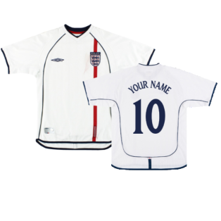 England 2001-03 Home Shirt (L) (Very Good) (Your Name)