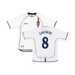 England 2001-03 Home Shirt (S) (Good) (Gascoigne 8)