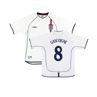England 2001-03 Home Shirt (XL) (Excellent) (GASCOIGNE 8)