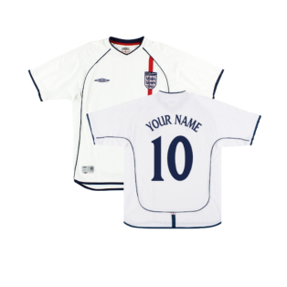 England 2001-03 Home Shirt (XL) (Excellent) (Your Name)
