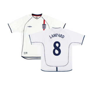 England 2001-03 Home Shirt (XL) (Fair) (LAMPARD 8)