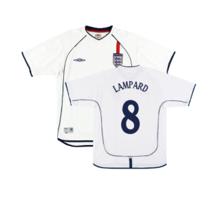 England 2001-03 Home Shirt (XL) (Good) (LAMPARD 8)
