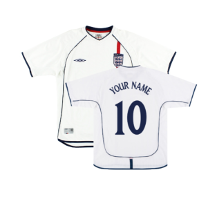 England 2001-03 Home Shirt (XL) (Good) (Your Name)