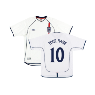 England 2001-03 Home Shirt (XL) (Good) (Your Name)