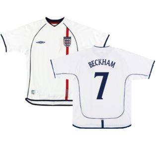 England 2001-03 Home Shirt (XXL) (Good) (BECKHAM 7)