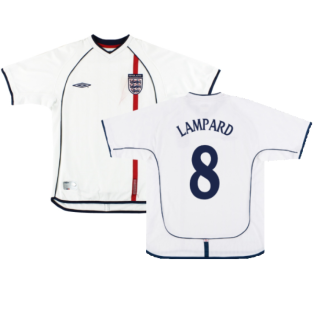 England 2001-03 Home Shirt (XXL) (Good) (LAMPARD 8)