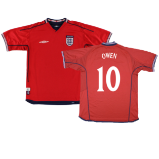 England 2002-04 Away Shirt (Excellent) (Owen 10)