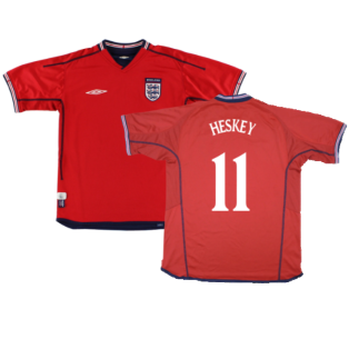 England 2002-04 Away Shirt (XL) (Very Good) (Heskey 11)