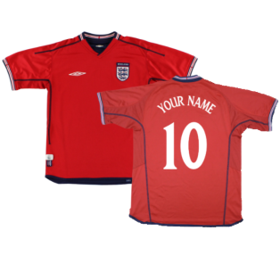 England 2002-04 Away Shirt (XL) (Very Good) (Your Name)