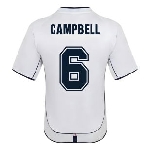 England 2002 Retro Football Shirt (Campbell 6)