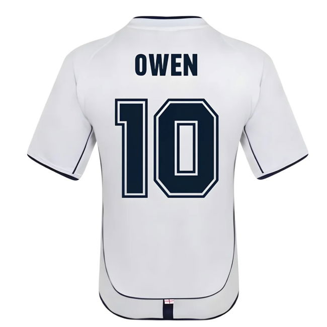 England 2002 Retro Football Shirt (OWEN 10)