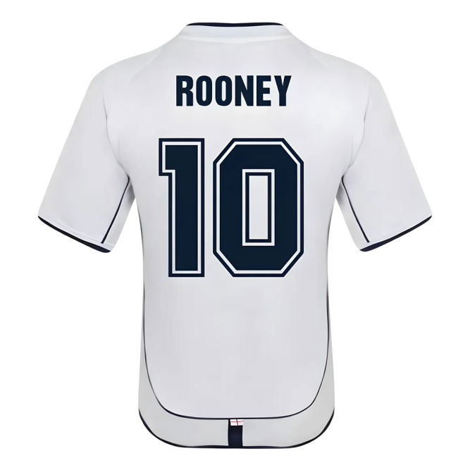 England 2002 Retro Football Shirt (ROONEY 10)