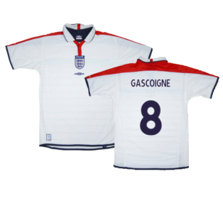 England 2003-05 Home Shirt (L) (Excellent) (GASCOIGNE 8)