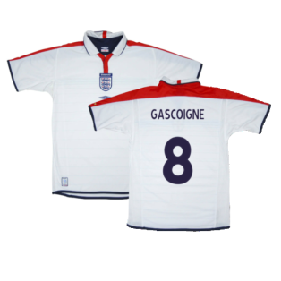 England 2003-05 Home Shirt (L) (Fair) (GASCOIGNE 8)