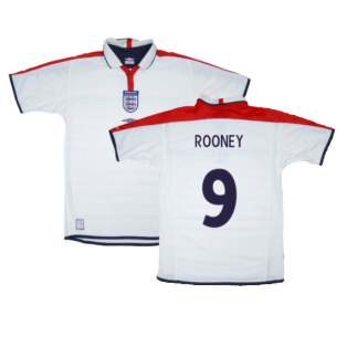 England 2003-05 Home Shirt (L) (Fair) (ROONEY 9)