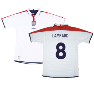 England 2003-05 Home Shirt (L) (Good) (LAMPARD 8)