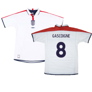 England 2003-05 Home Shirt (L) (Very Good) (GASCOIGNE 8)