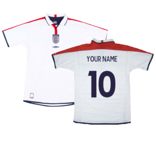 England 2003-05 Home Shirt (M) (Good) (Your Name)