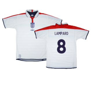 England 2003-05 Home Shirt (M) (Very Good) (LAMPARD 8)