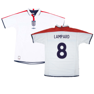 England 2003-05 Home Shirt (M) (Very Good) (LAMPARD 8)