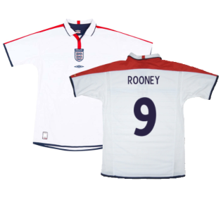 England 2003-05 Home Shirt (S) (Excellent) (ROONEY 9)