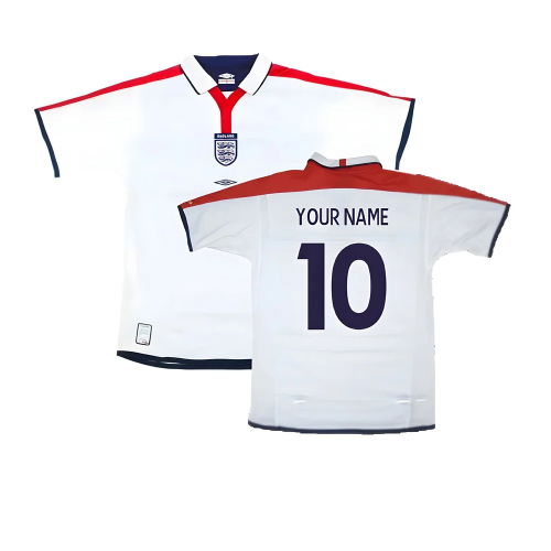 England 2003-05 Home Shirt ((Very Good) L) (Your Name)