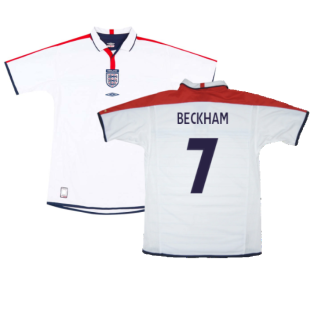 England 2003-05 Home Shirt (XL) (Excellent) (BECKHAM 7)