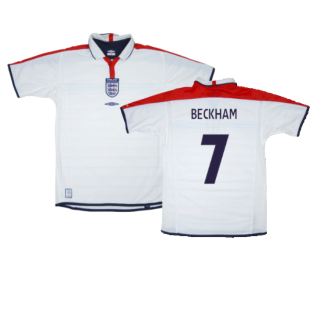 England 2003-05 Home Shirt (XL) (Fair) (BECKHAM 7)