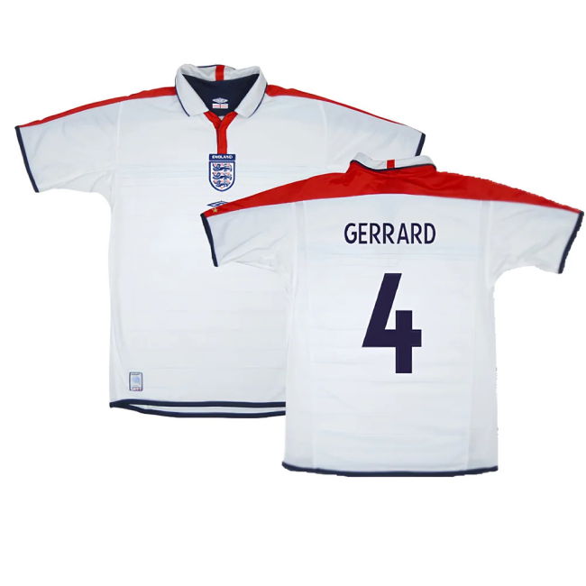 England 2003-05 Home Shirt (XL) (Very Good) (GERRARD 4)
