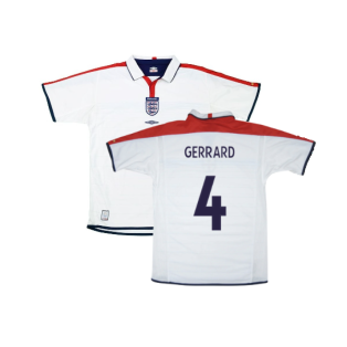 England 2003-05 Home Shirt (XL) (Very Good) (GERRARD 4)