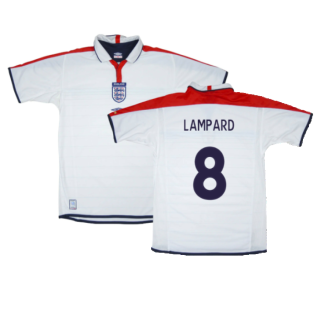 England 2003-05 Home Shirt (XL) (Very Good) (LAMPARD 8)