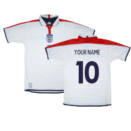 England 2003-05 Home Shirt (XL) (Very Good) (Your Name)