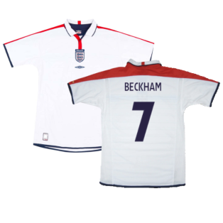 England 2003-05 Home Shirt (XXL) (Excellent) (BECKHAM 7)