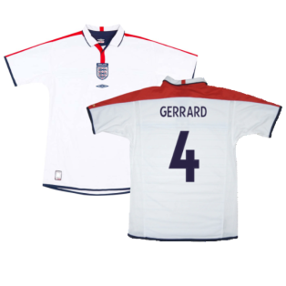 England 2003-05 Home Shirt (XXL) (Excellent) (GERRARD 4)